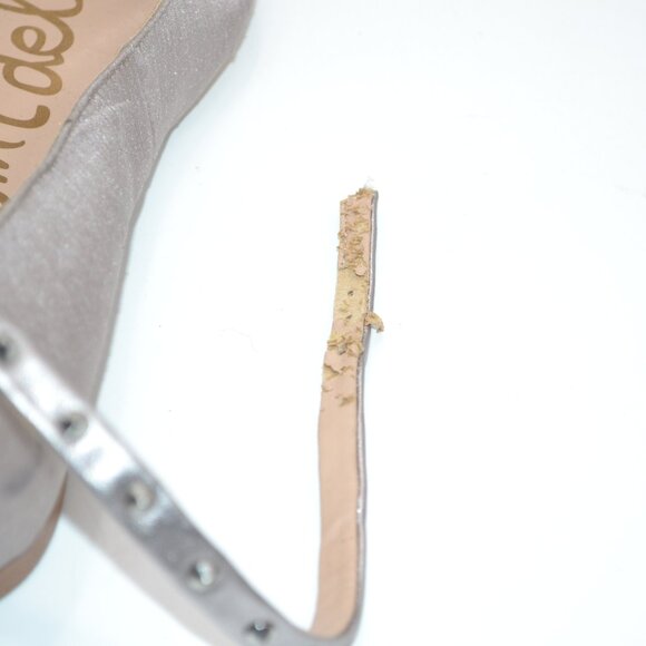 Sam Edelman Silver Halloween Party Cosplay Flirty Driving Ballet Loafers Flats 9 - Picture 11 of 12